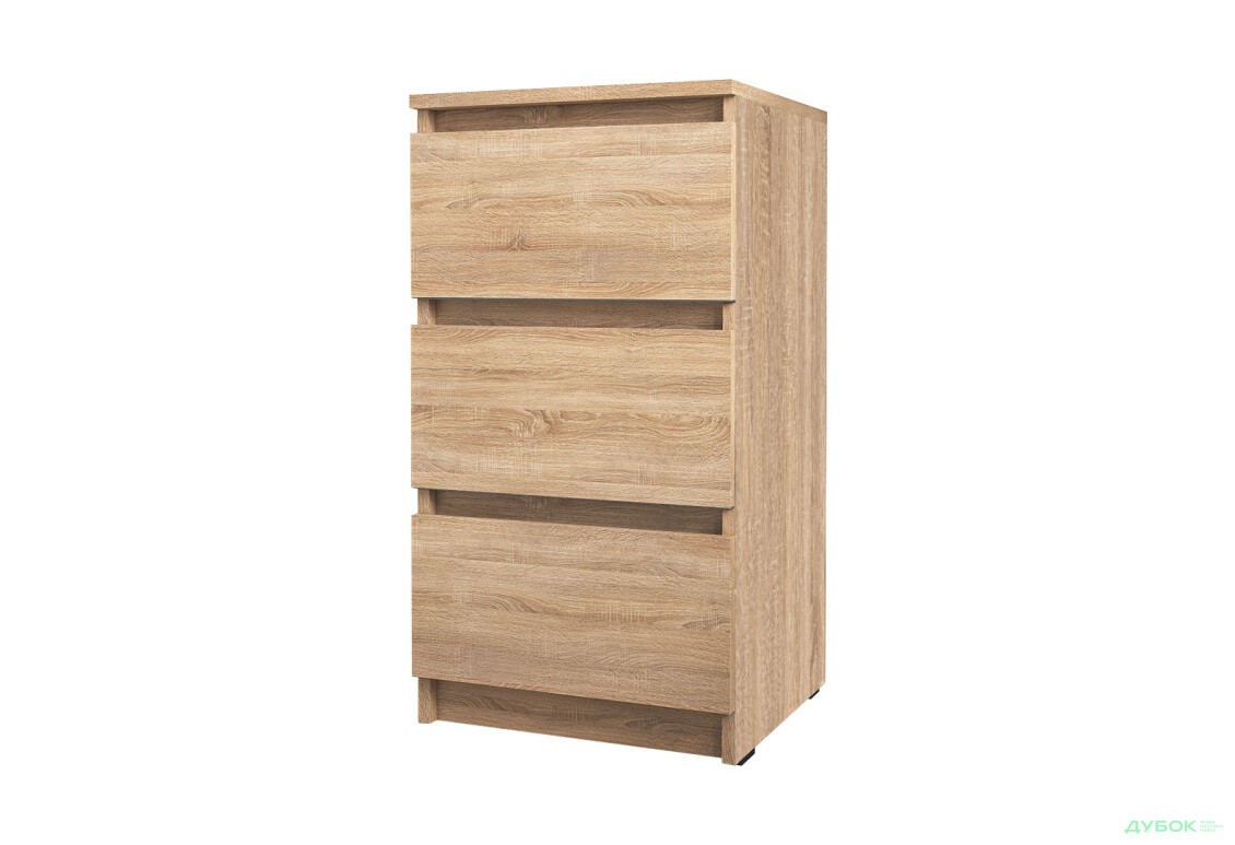 Комод Moreli Т 216 с 3 ящиками 40 см дуб сонома - Изображение 1 Изображение 1 - Комод Moreli Т 216 с 3 ящиками 40 см дуб сонома