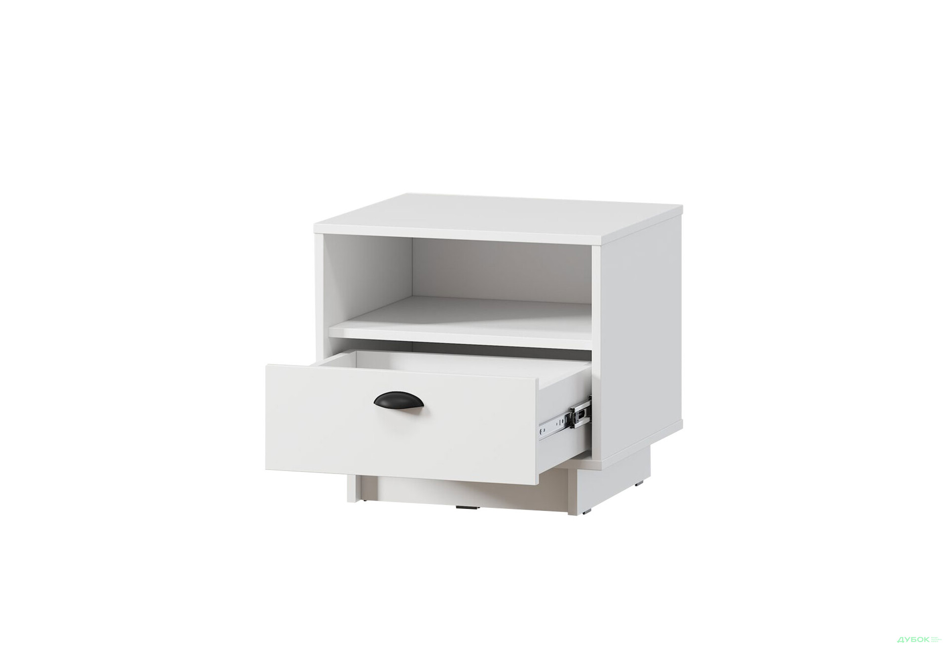Изображение 2 - Тумба прикроватная Moreli Куба К-0005 с ящиком и полкой 50 см, белая