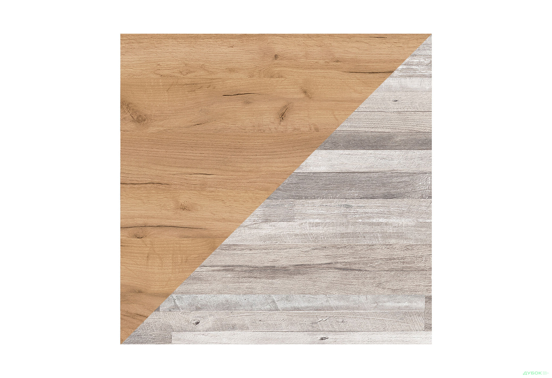 Зображення 1 - Стінова панель 2-стороння Дуб Крафт Золотий / Блоквуд Лляний K003 FP/K029 SU р.4100х640х10 Кроноспан