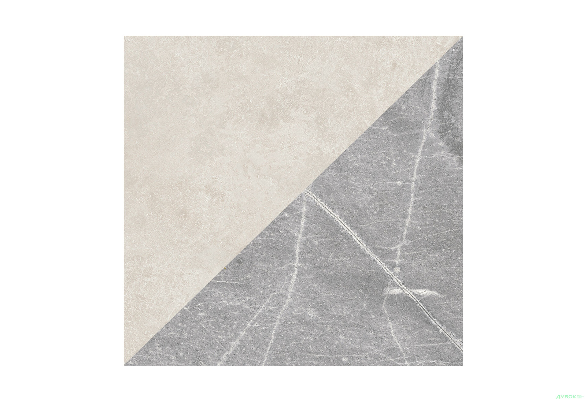 Зображення 1 - Стінова панель 2-стороння Вапняк Кремовий / Мармур Атлантичний Сірий K209 RS/K368 PH р.4100х640х10 Кроноспан