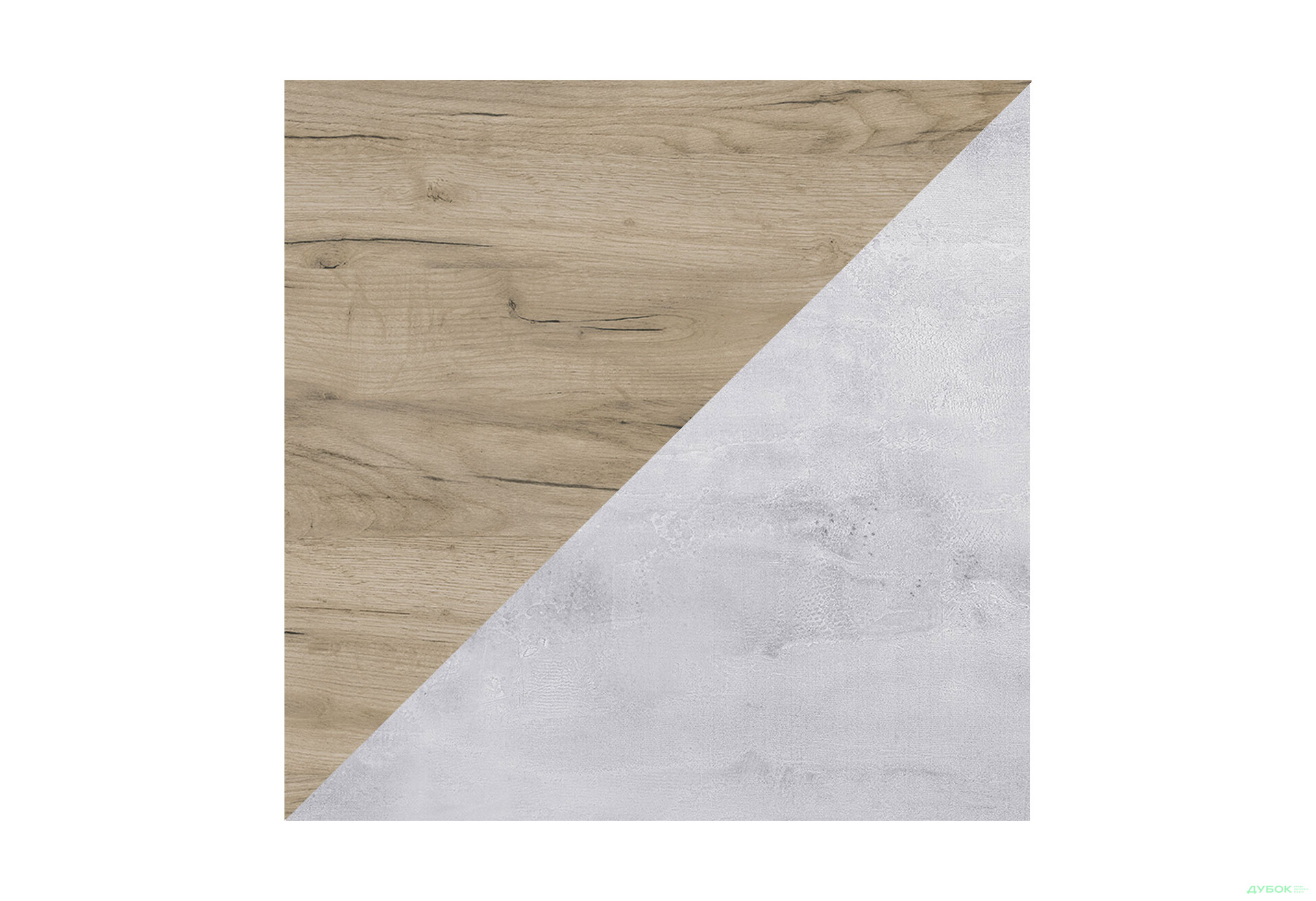 Зображення 1 - Стінова панель 2-стороння Дуб Крафт Сірий / Портланд K002 FP/K028 SU р.4100х640х10 Кроноспан