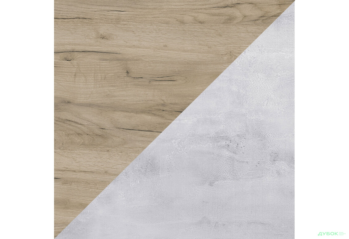 Стінова панель 2-стороння Дуб Крафт Сірий / Портланд K002 FP/K028 SU р.4100х640х10 Кроноспан