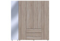 Изображение 4 - Шкаф Doros Гелар 5-дверная с зеркалом і 3 ящиками 194 см Дуб сонома
