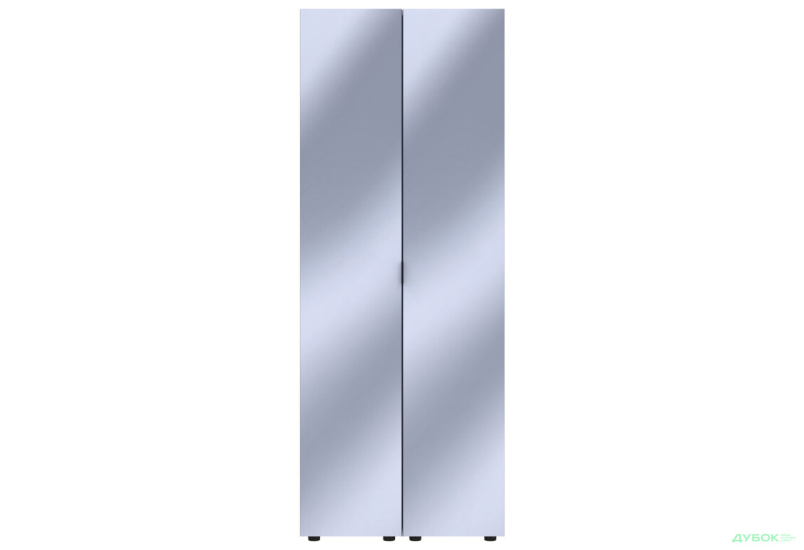 Шкаф Doros Гелар 2-дверная с зеркалом 78 см Графит