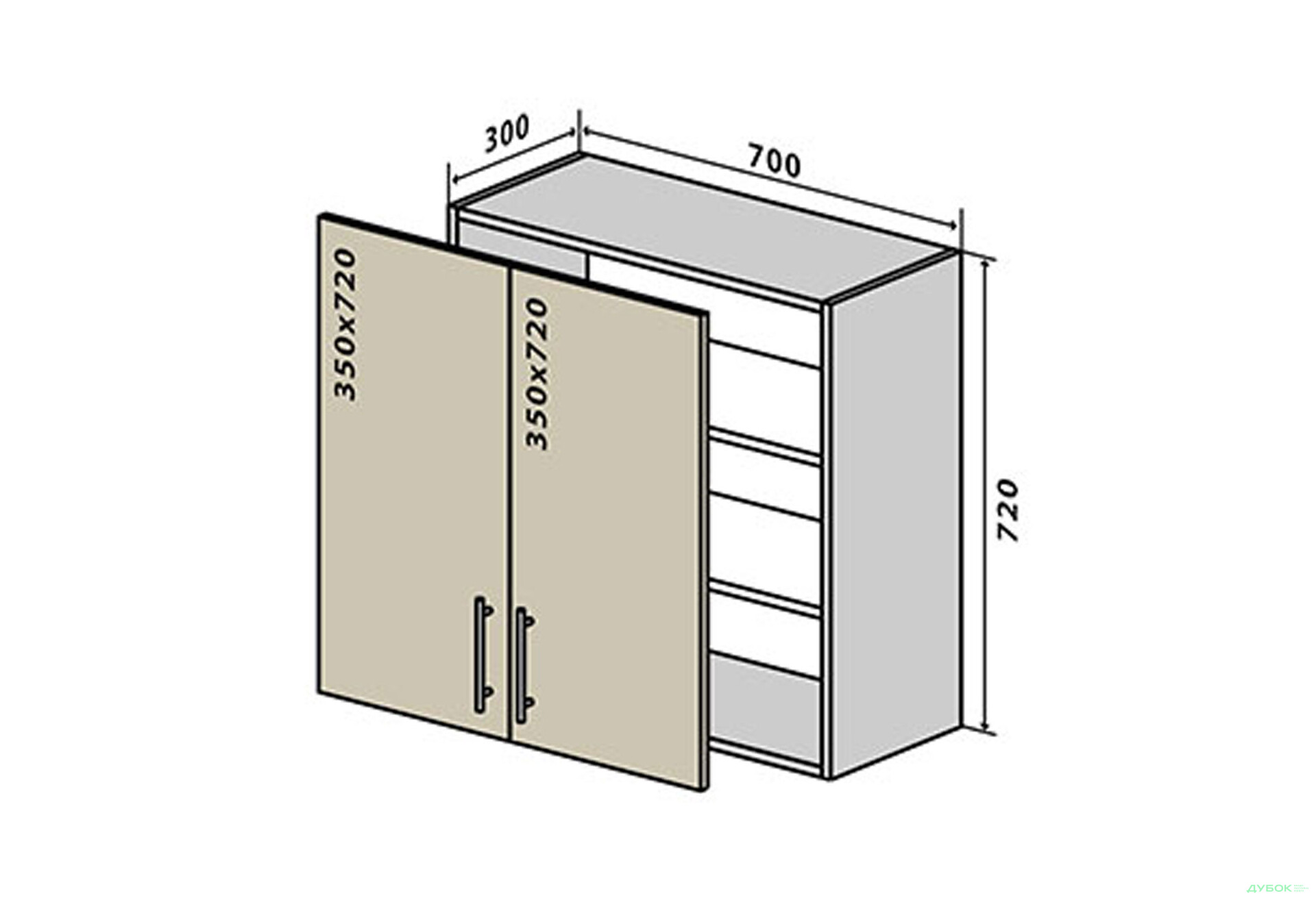 В86 Тумба 2Д 70 Браво Люкс VIP-master - Зображення 1 Зображення 1 - В86 Тумба 2Д 70 Браво Люкс VIP-master