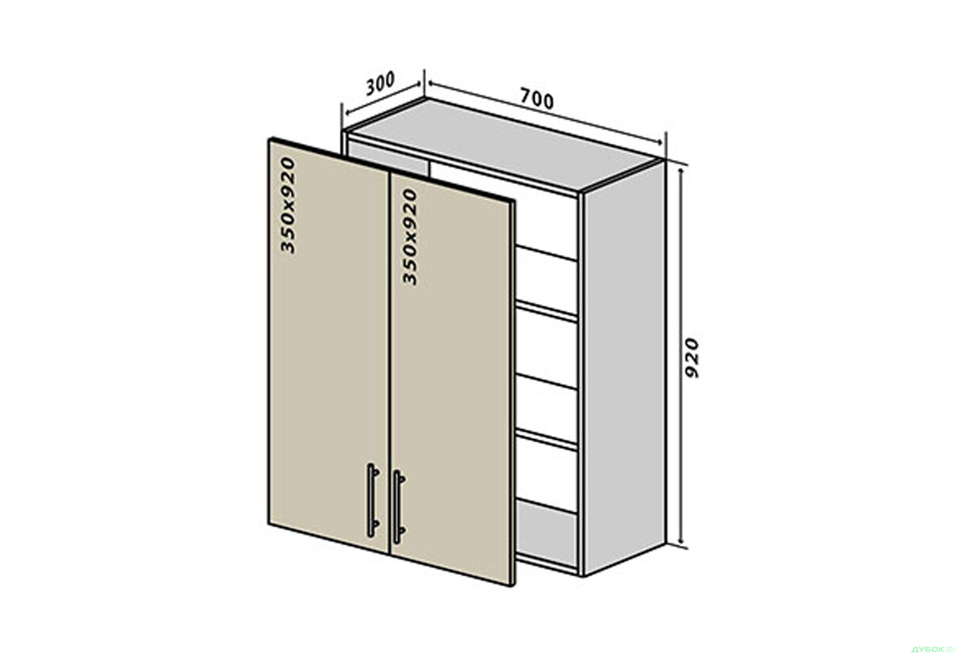 В88 Тумба 2Д 70 Браво Люкс VIP-master - Зображення 1 Зображення 1 - В88 Тумба 2Д 70 Браво Люкс VIP-master