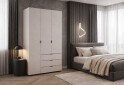 Зображення 2 - Шафа Doros Гелар 3 ДСП 3-дверна з 3 шухлядами 116 см Кашемір