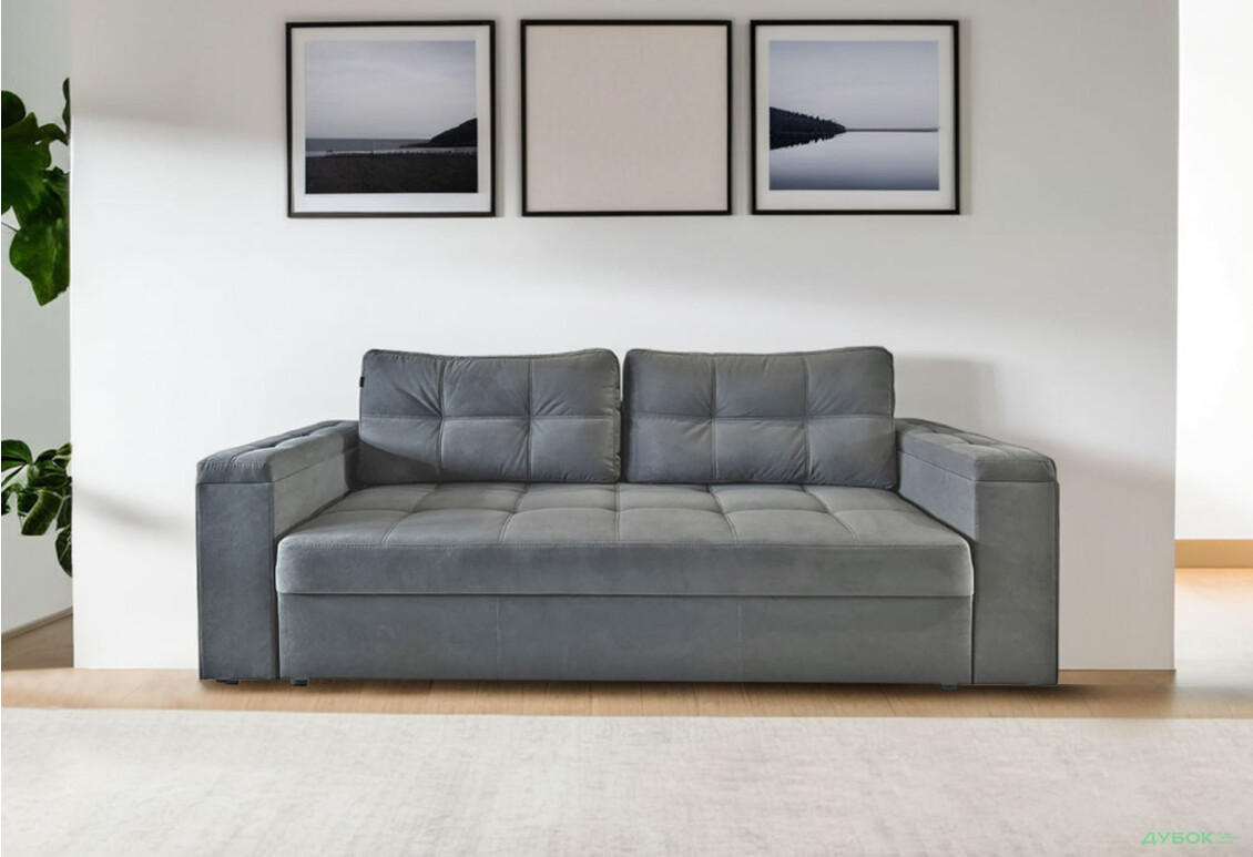Изображение 2 - Диван Остbн / Ostin 148х192, Allure graphite Artex (єврокнижка) Eurosof