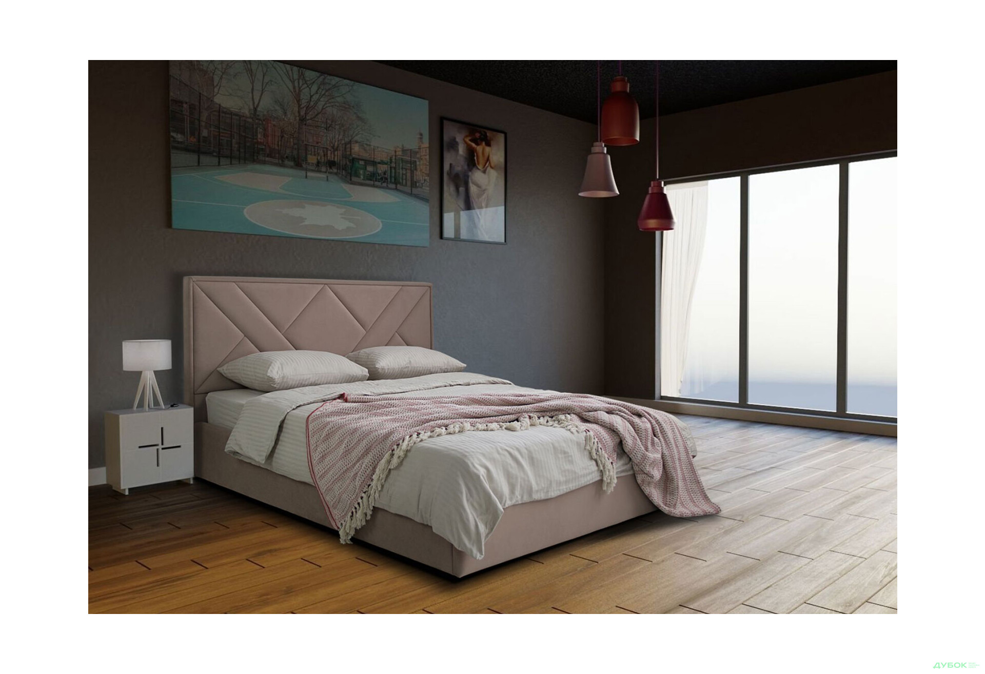 Кровать-подиум Eurosof Оливия 160х200 с нишей и металоподъёмником - Изображение 2 Изображение 2 - Кровать-подиум Eurosof Оливия 160х200 с нишей и металоподъёмником