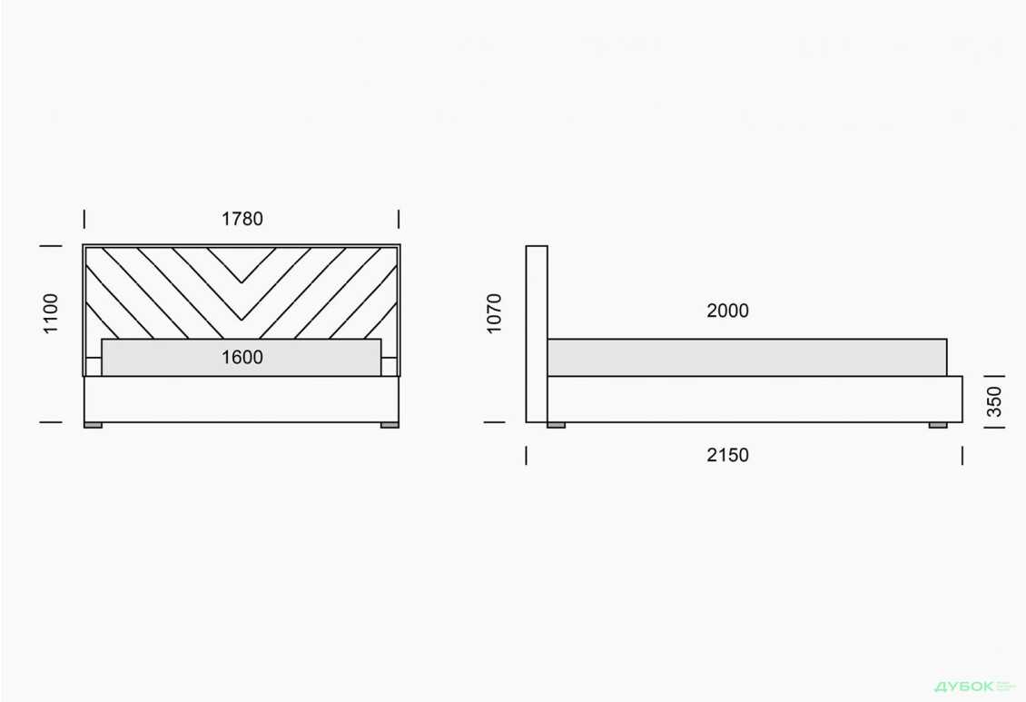 Изображение 6 - Кровать-подиум Eurosof Тиффани 160х200 с нишей и металоподъёмником