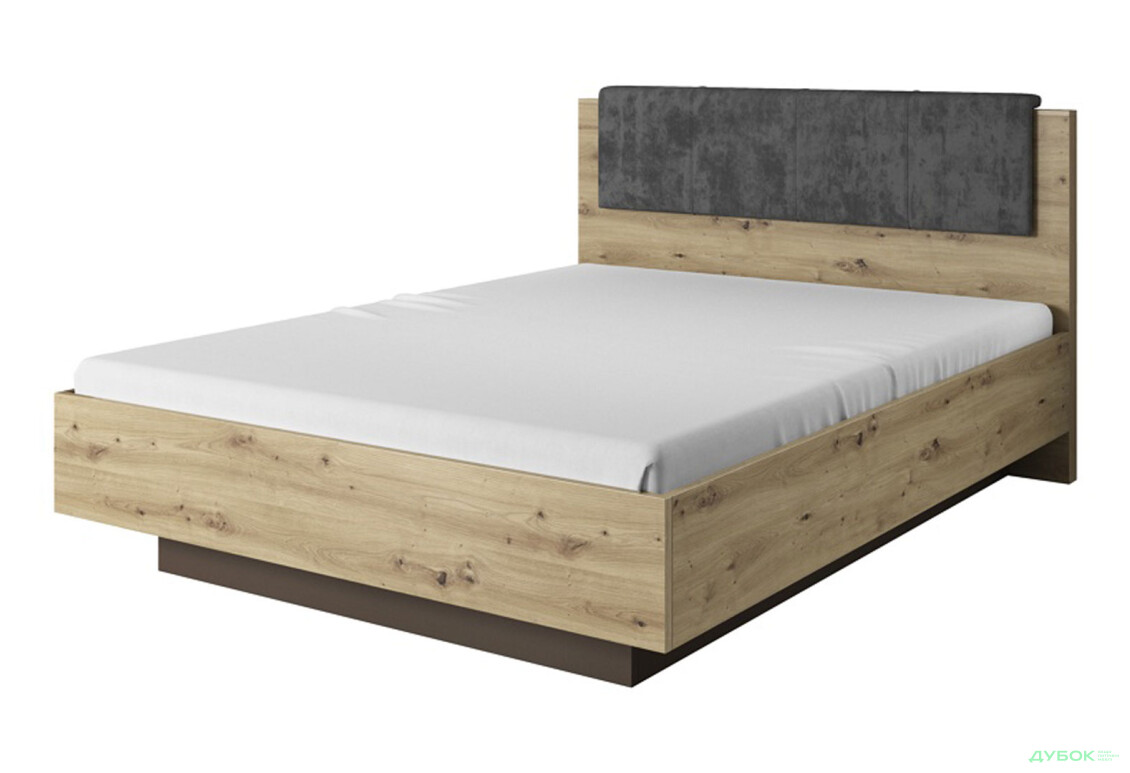 Ліжко Perfect Home Арко / Arco (без вкладу) 160х200 см, дуб артизан / графіт