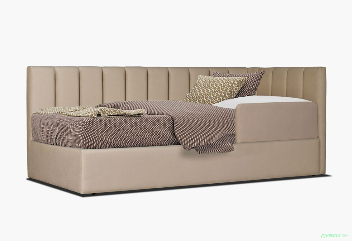 Ліжко Eurosof Софі 120х200 см з нішею та металопідйомником + бортик