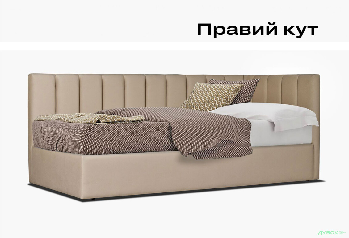 Фото 7 - Ліжко Eurosof Софі 90х200 см з нішею та металопідйомником + бортик