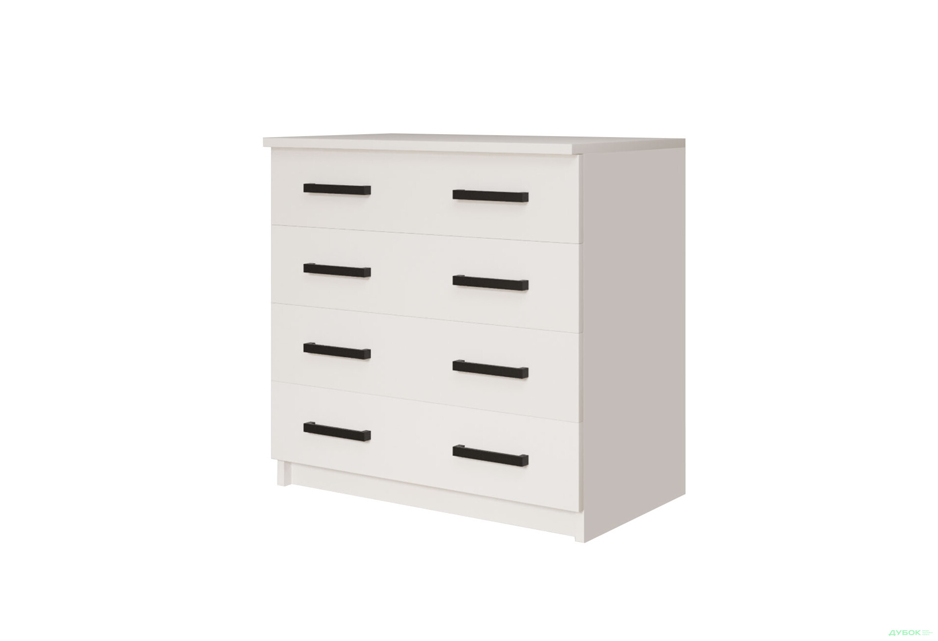 Комод MebelStar з 4 шухлядами та пеленальною надбудовою 80 см білий сніг - Зображення 2 Зображення 2 - Комод MebelStar з 4 шухлядами та пеленальною надбудовою 80 см білий сніг