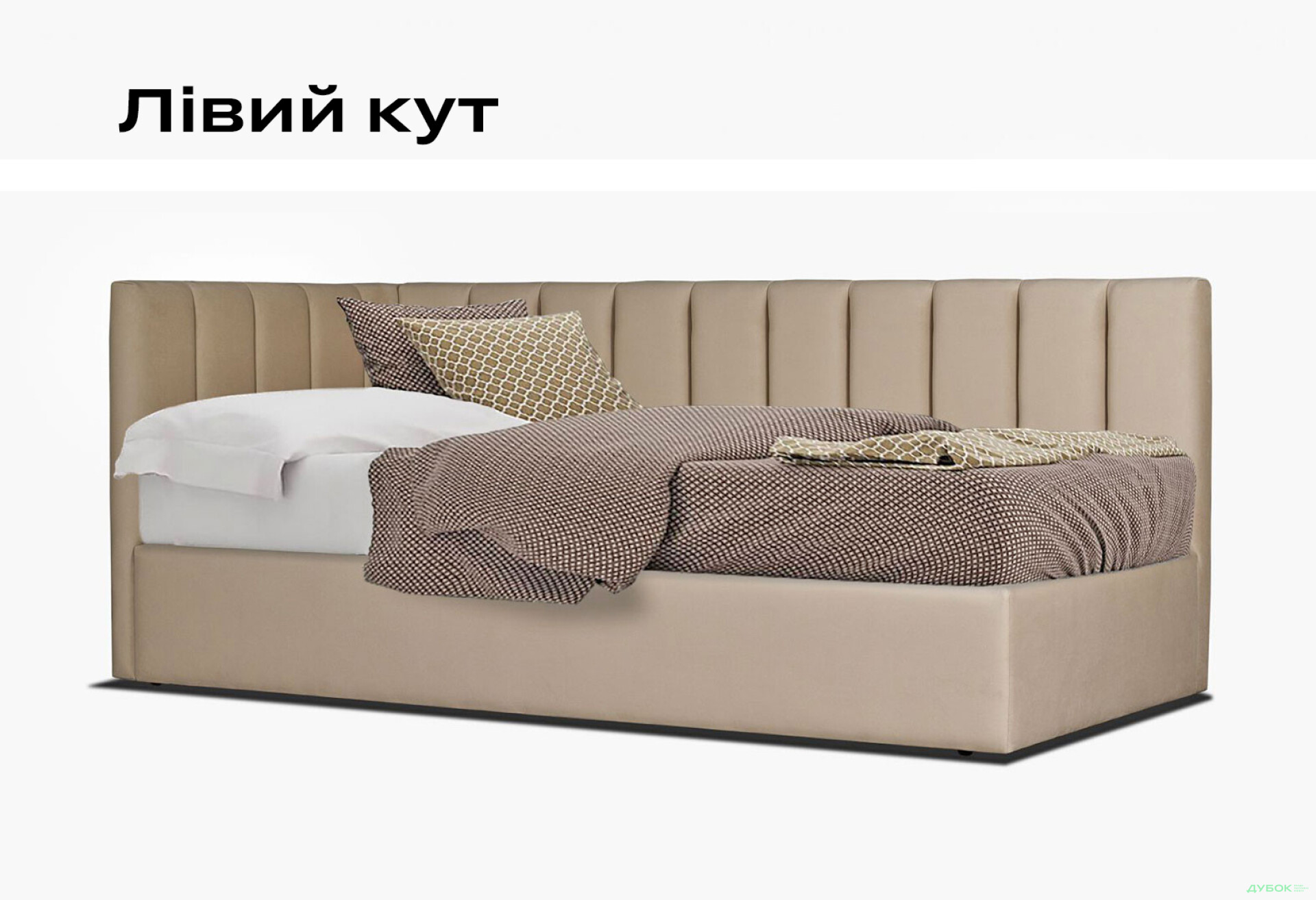 Фото 6 - Кровать Eurosof Софи 120х200 с нишей и металоподъёмником + бортик і матрас ППУ