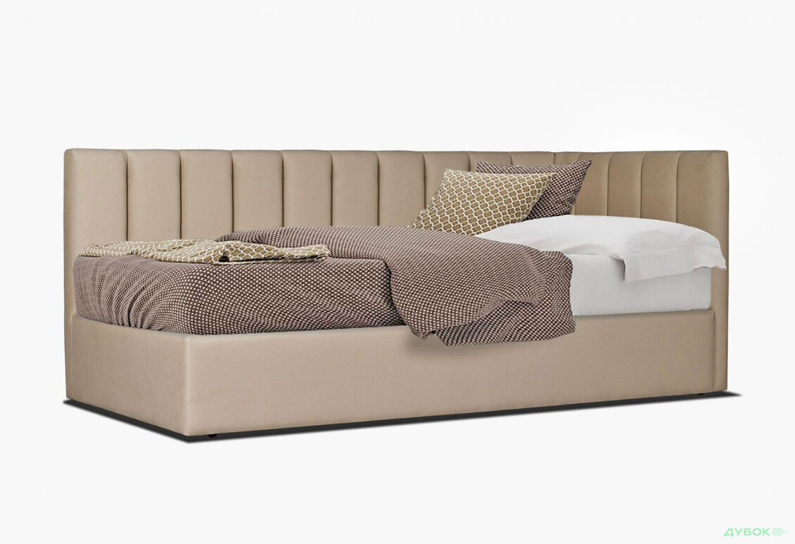 Ліжко Eurosof Софі 90х200 см з нішею та металопідйомником + матрац ППУ