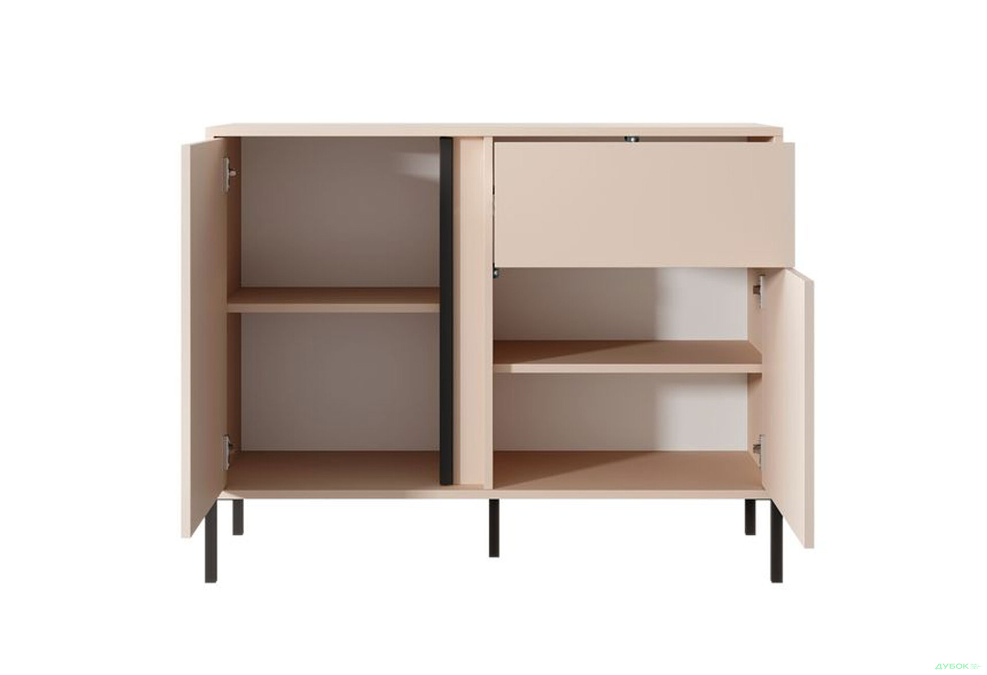 Комод Perfect Home Даст / Dast 2-дверний з шухлядою 104 см, бежевий - Зображення 4 Зображення 4 - Комод Perfect Home Даст / Dast 2-дверний з шухлядою 104 см, бежевий