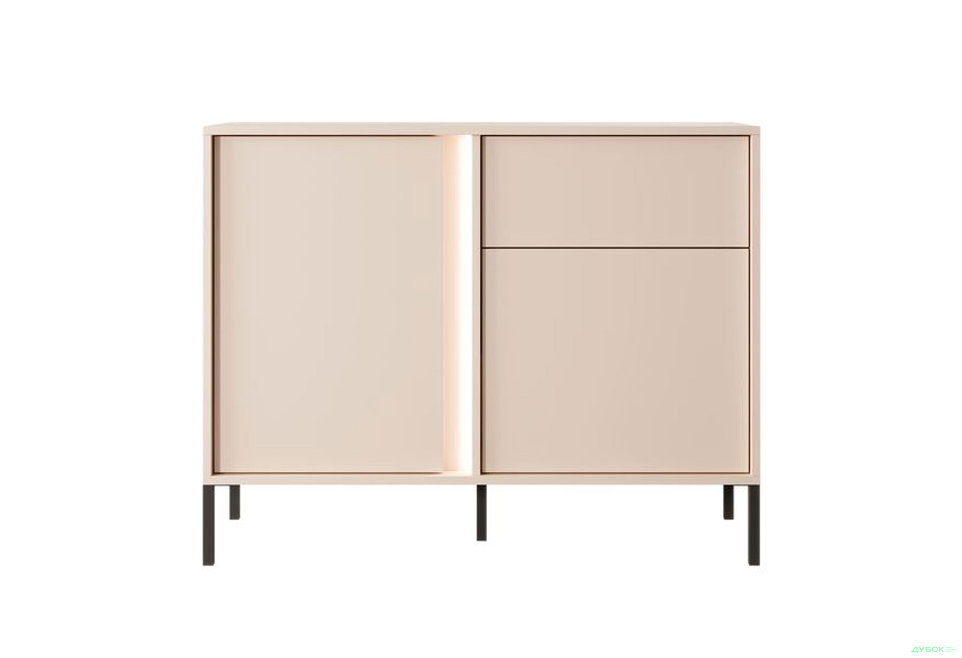 Комод Perfect Home Даст / Dast 2-дверний з шухлядою 104 см, бежевий - Зображення 3 Зображення 3 - Комод Perfect Home Даст / Dast 2-дверний з шухлядою 104 см, бежевий