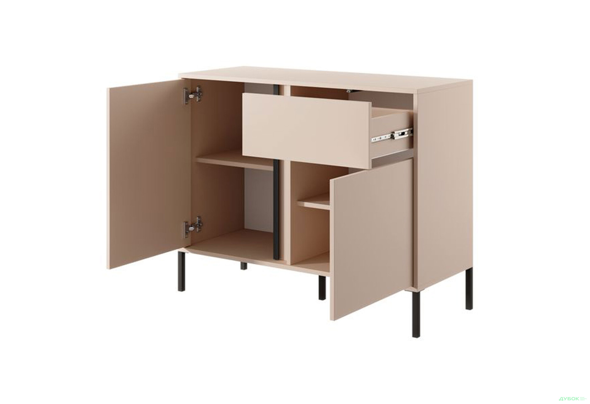 Комод Perfect Home Даст / Dast 2-дверний з шухлядою 104 см, бежевий - Зображення 5 Зображення 5 - Комод Perfect Home Даст / Dast 2-дверний з шухлядою 104 см, бежевий