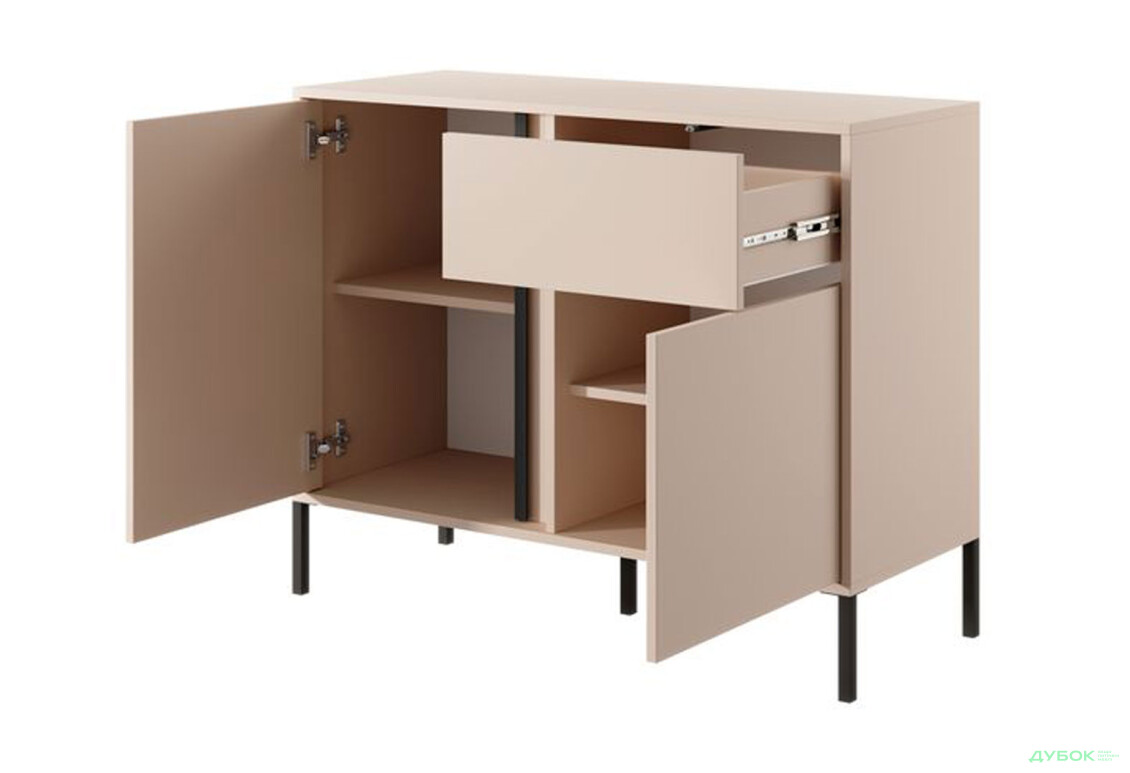 Комод Perfect Home Даст / Dast 2-дверний з шухлядою 104 см, бежевий - Зображення 5 Зображення 5 - Комод Perfect Home Даст / Dast 2-дверний з шухлядою 104 см, бежевий