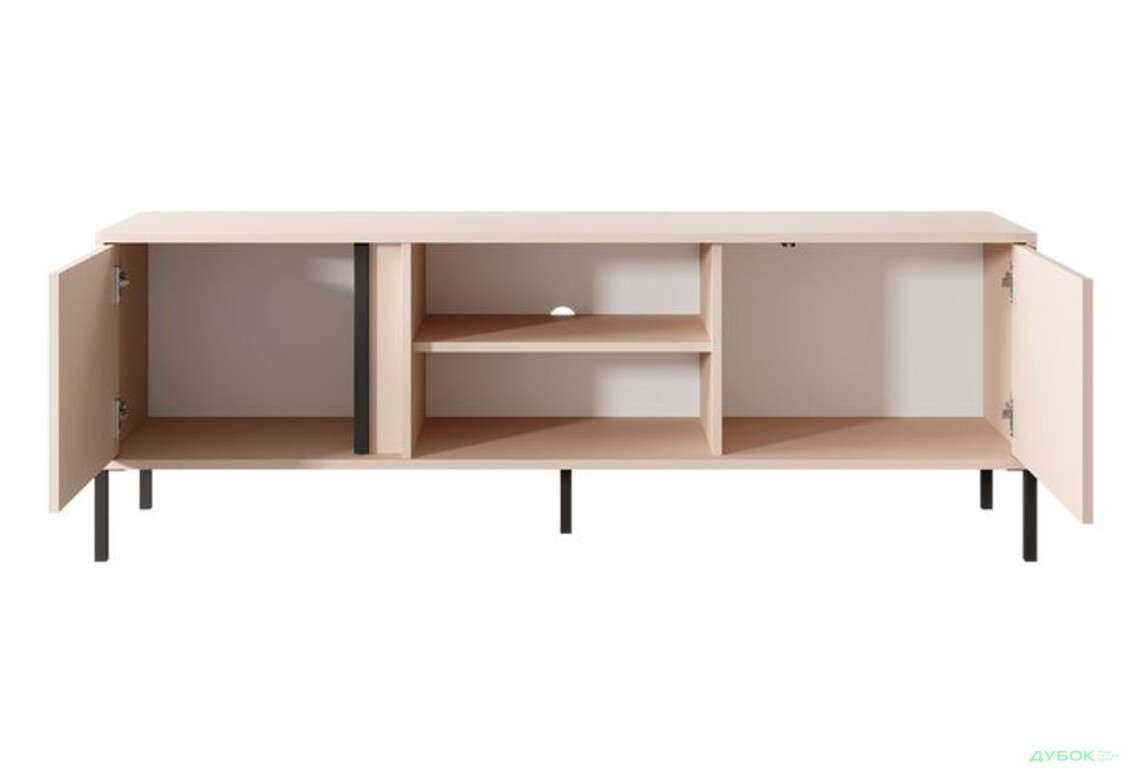 Зображення 4 - Тумба під ТВ Perfect Home Даст / Dast з 2 дверками 153 см, бежевий