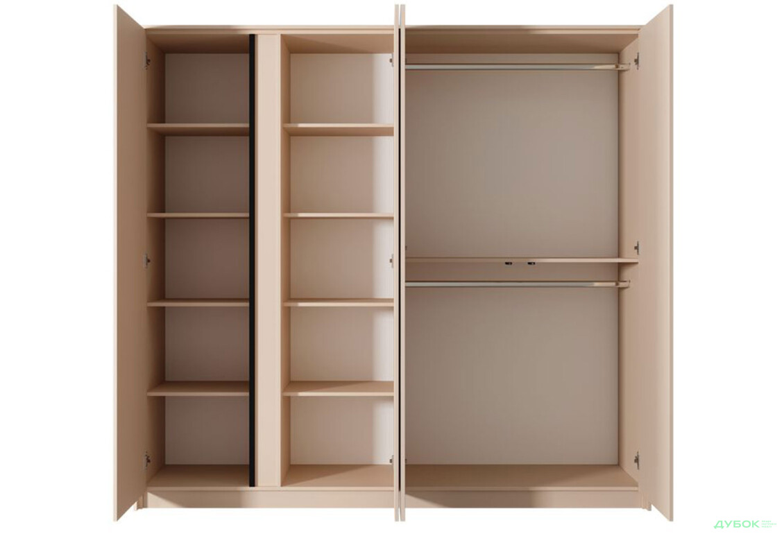 Зображення 5 - Шафа Perfect Home Даст / Dast 4-дверна 220 см, бежевий