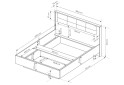 Изображение 4 - Кровать-подиум Perfect Home Милтон / Milton (без вклада) 160х200 см, каштан / антрацит