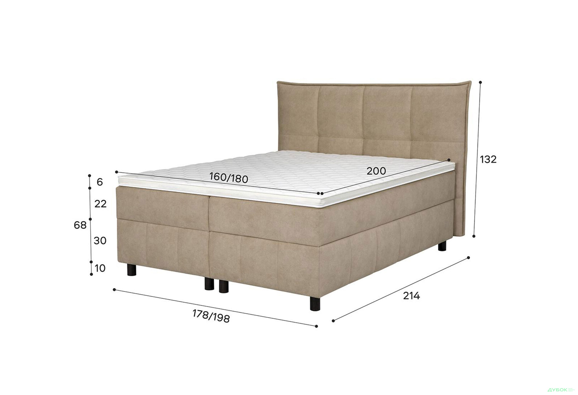 Кровать ЕММ Erica / Эрика 180x200 см подъёмная - Изображение 11 Изображение 11 - Кровать ЕММ Erica / Эрика 180x200 см подъёмная