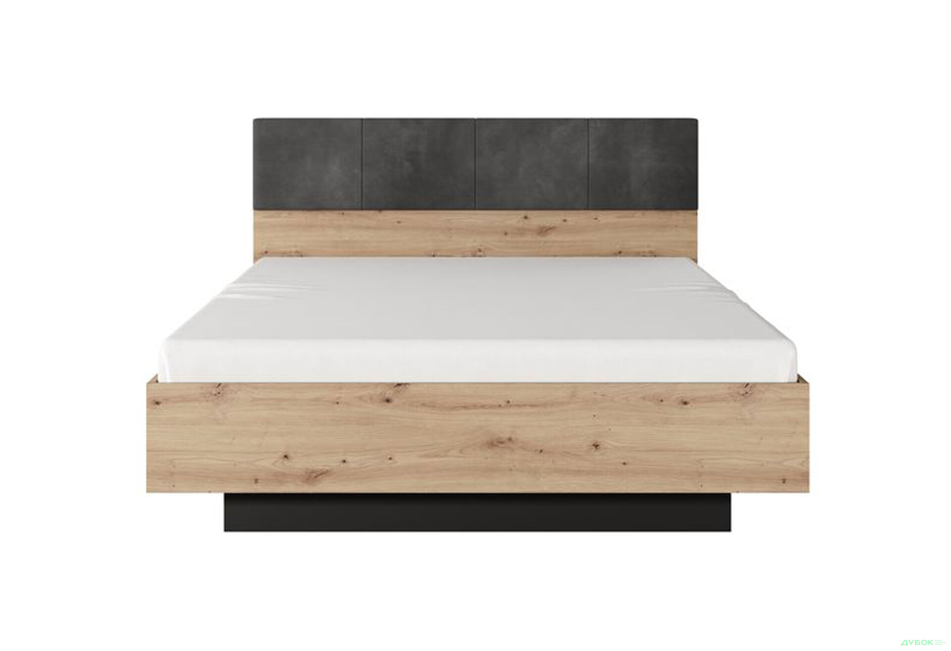 Ліжко-подіум Perfect Home Таллі / Tally (без вкладу) 160х200 см, дуб артизан / антрацит - Зображення 3 Зображення 3 - Ліжко-подіум Perfect Home Таллі / Tally (без вкладу) 160х200 см, дуб артизан / антрацит