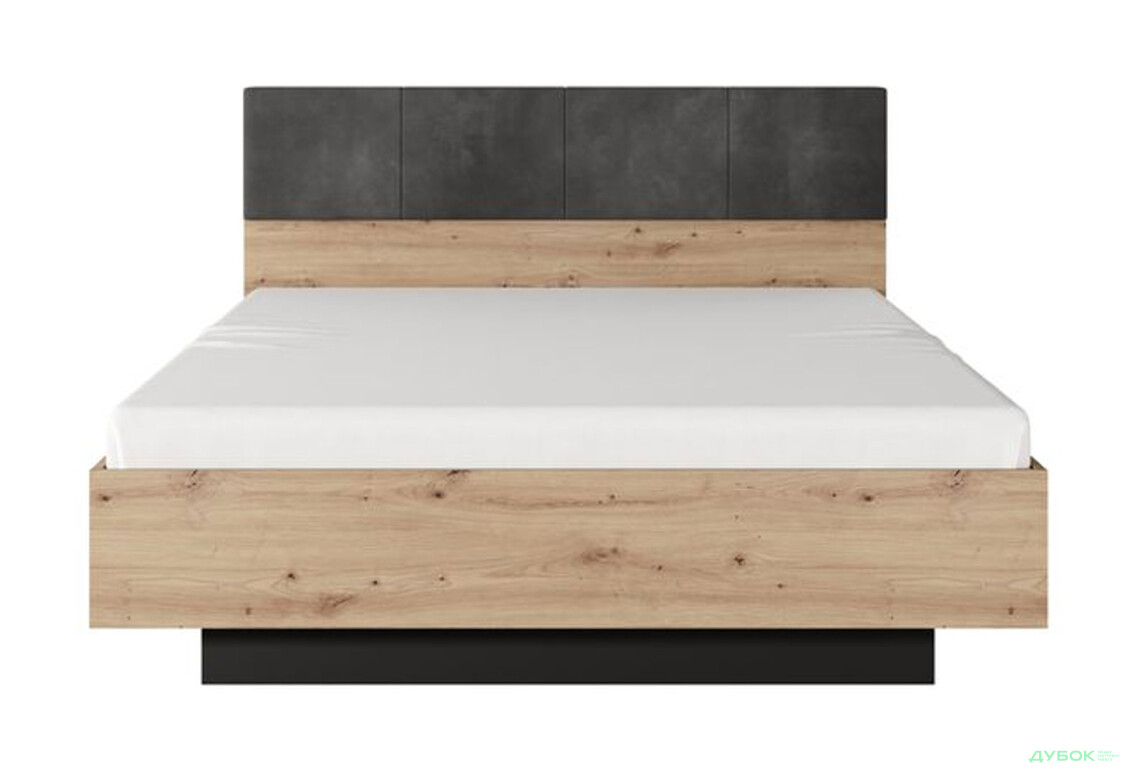 Ліжко-подіум Perfect Home Таллі / Tally (без вкладу) 160х200 см, дуб артизан / антрацит - Зображення 3 Зображення 3 - Ліжко-подіум Perfect Home Таллі / Tally (без вкладу) 160х200 см, дуб артизан / антрацит