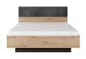 Ліжко-подіум Perfect Home Таллі / Tally (без вкладу) 160х200 см, дуб артизан / антрацит - Зображення 3 Зображення 3 - Ліжко-подіум Perfect Home Таллі / Tally (без вкладу) 160х200 см, дуб артизан / антрацит