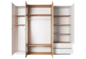 Зображення 2 - Шафа Perfect Home 3D 4-дверна з 2 шухлядами 230 см, білий / дуб крафт золотий