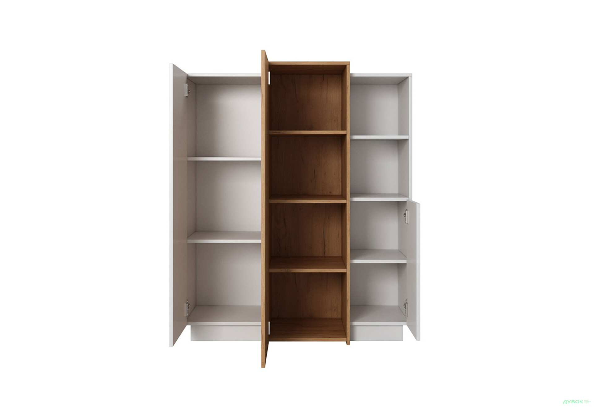 Изображение 3 - Комод Perfect Home 3D 3-дверный 110 см, белый/дуб крафт золотой