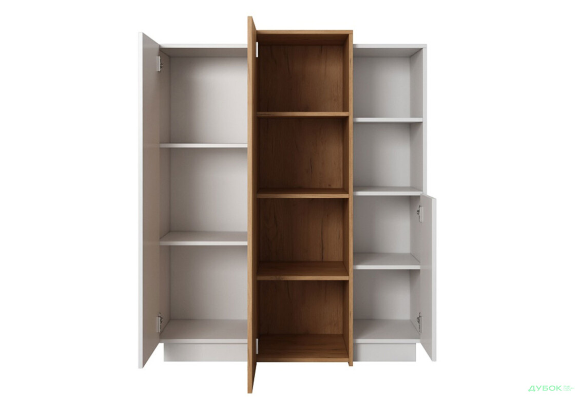 Изображение 3 - Комод Perfect Home 3D 3-дверный 110 см, белый/дуб крафт золотой