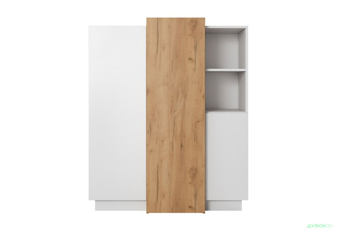 Изображение 2 - Комод Perfect Home 3D 3-дверный 110 см, белый/дуб крафт золотой