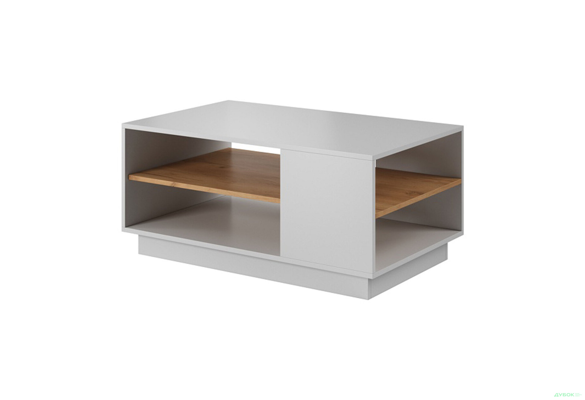 Изображение 1 - Стол журнальный Perfect Home 3D 100х60 см, белый/дуб крафт золотой