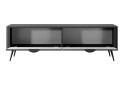 Тумба під ТВ Perfect Home Ланте / Lante з 2 дверками 163 см, чорний, чорні ніжки - Зображення 3 Зображення 3 - Тумба під ТВ Perfect Home Ланте / Lante з 2 дверками 163 см, чорний, чорні ніжки
