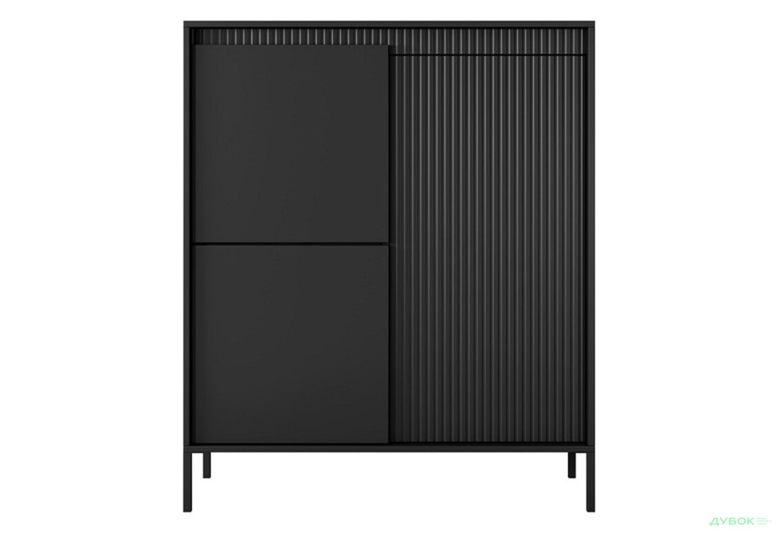 Изображение 2 - Комод Perfect Home Сенсо / Senso 3-дверный 104 см, черный