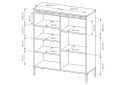 Изображение 7 - Комод Perfect Home Сенсо / Senso 3-дверный 104 см, черный