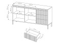 Изображение 7 - Комод Perfect Home Сенсо / Senso 2-дверный с 3 ящиками 153 см, бежевый