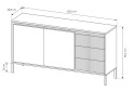Изображение 6 - Комод Perfect Home Сенсо / Senso 2-дверный с 3 ящиками 153 см, бежевый