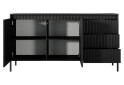 Фото 3 - Комод Perfect Home Сенсо / Senso 2-дверний з 3 шухлядами 153 см, чорний