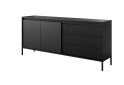 Изображение 4 - Комод Perfect Home Сенсо / Senso 2-дверный с 3 ящиками 187 см, черный