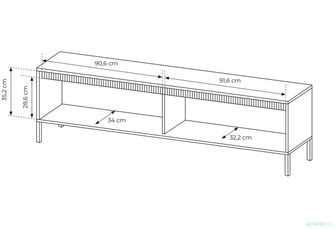 Тумба под ТВ Perfect Home Сенсо / Senso с 2 дверками 187 см, бежевый - Изображение 7 Изображение 7 - Тумба под ТВ Perfect Home Сенсо / Senso с 2 дверками 187 см, бежевый