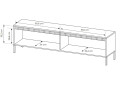 Изображение 7 - Тумба под ТВ Perfect Home Сенсо / Senso с 2 дверками 187 см, бежевый