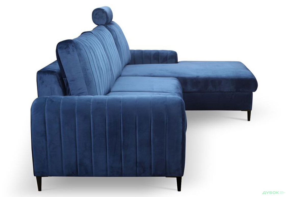 Мягкий уголок Perfect Home Монако / Monaco 252х168 см угол Г синий (Velluto 25) - Изображение 4 Изображение 4 - Мягкий уголок Perfect Home Монако / Monaco 252х168 см угол Г синий (Velluto 25)