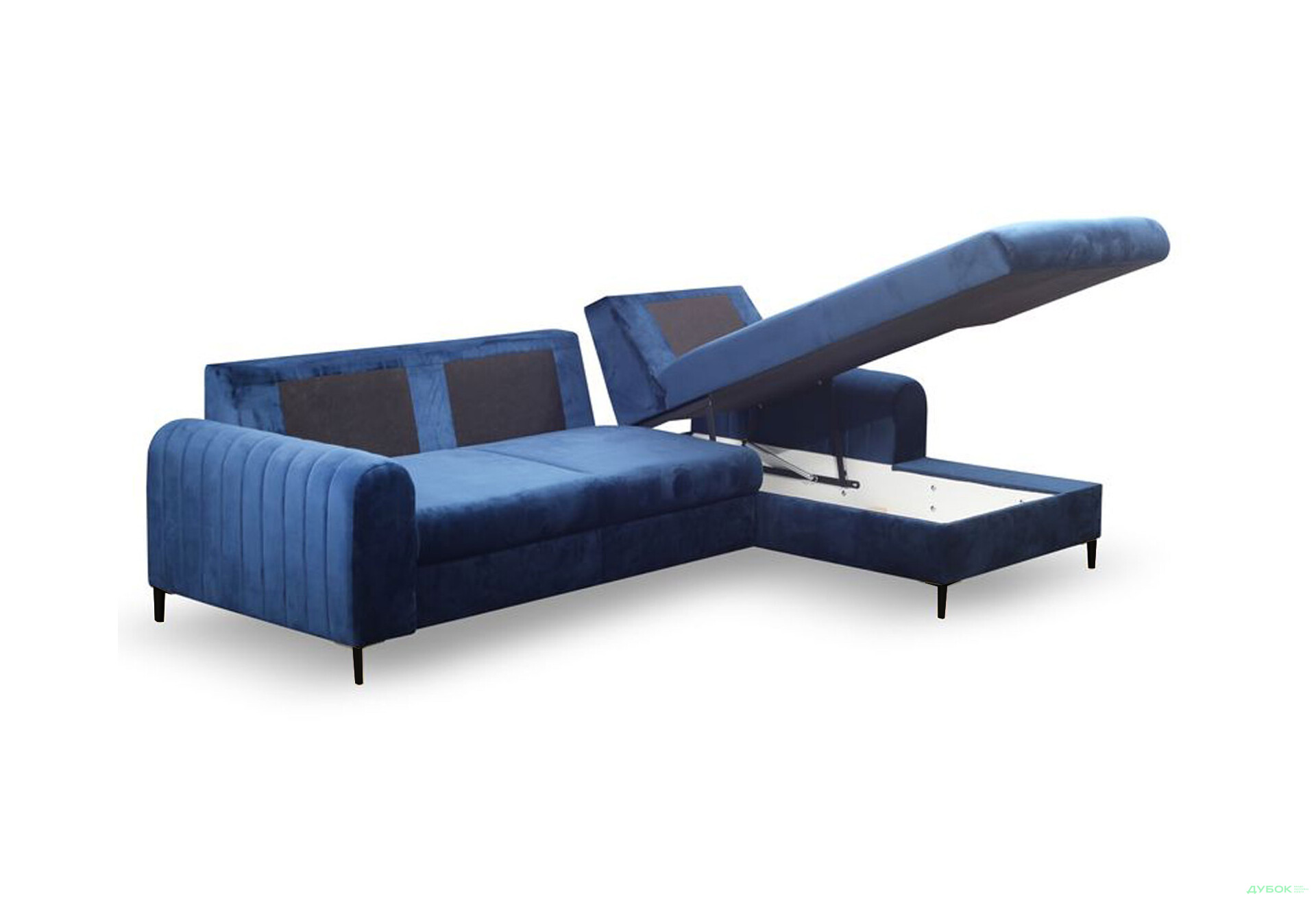 Мягкий уголок Perfect Home Монако / Monaco 252х168 см угол Г синий (Velluto 25) - Изображение 5 Изображение 5 - Мягкий уголок Perfect Home Монако / Monaco 252х168 см угол Г синий (Velluto 25)