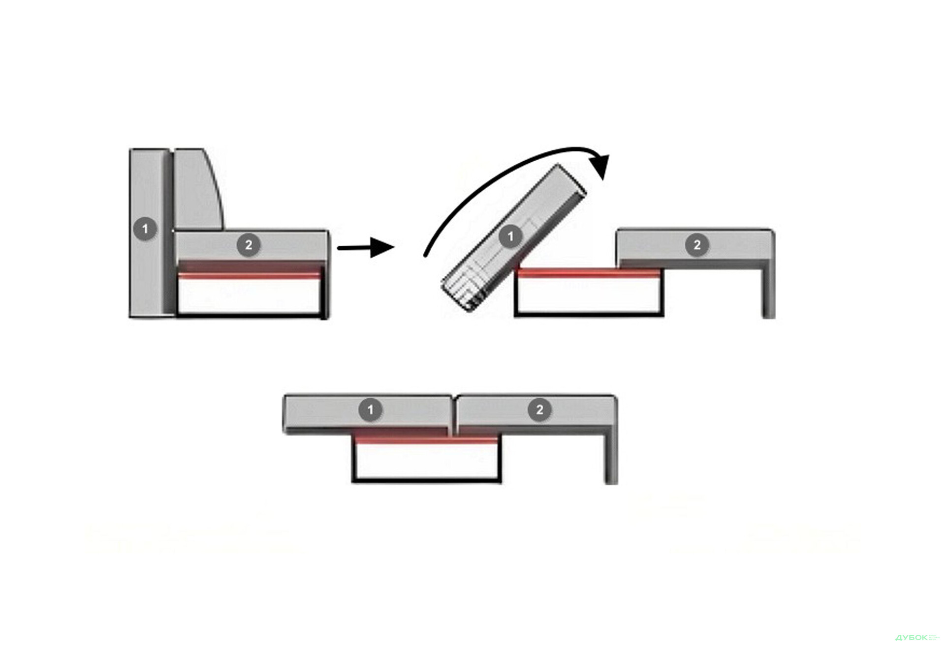 Диван Perfect Home Cloud 230х102 см, Бежевый (Elma 05) - Изображение 12 Изображение 12 - Диван Perfect Home Cloud 230х102 см, Бежевый (Elma 05)