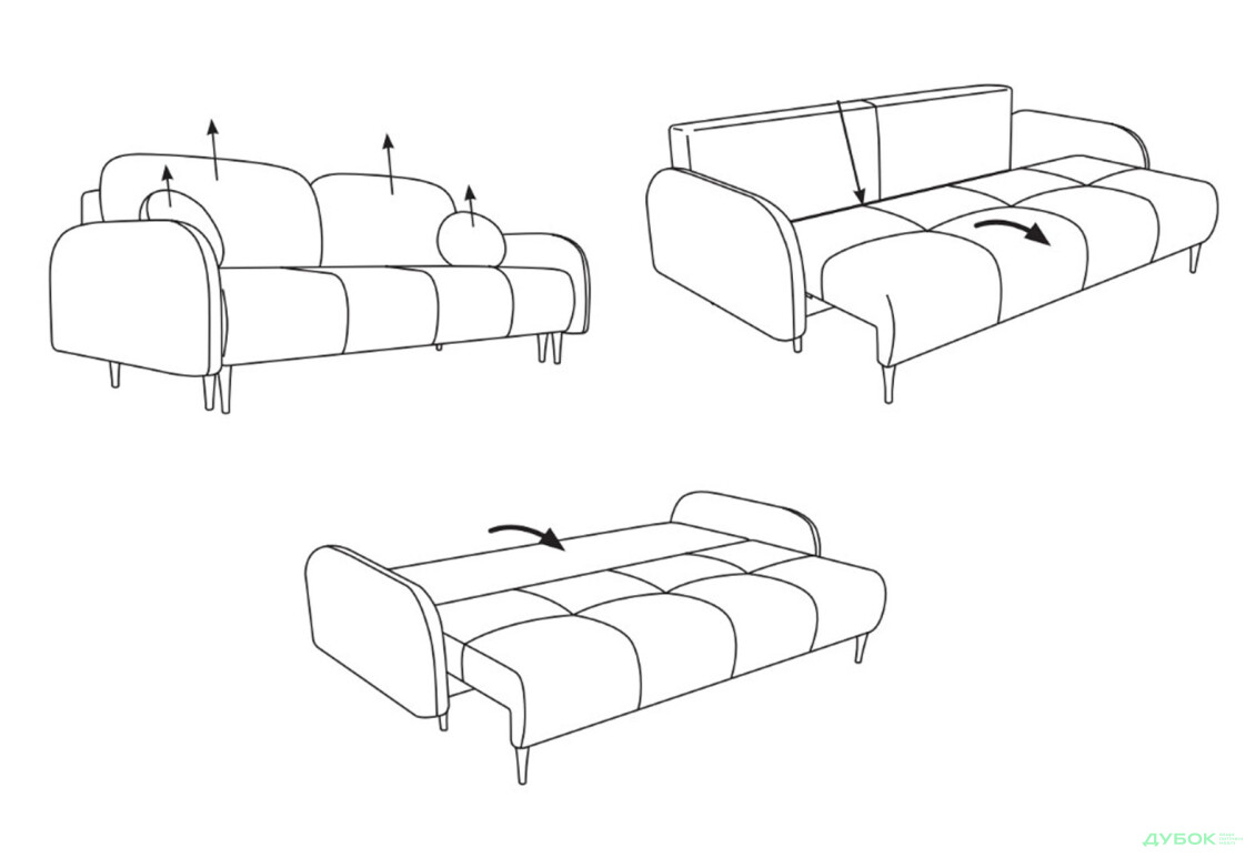 Диван Perfect Home Cloud 230х102 см, Бежевый (Elma 05) - Изображение 11 Изображение 11 - Диван Perfect Home Cloud 230х102 см, Бежевый (Elma 05)