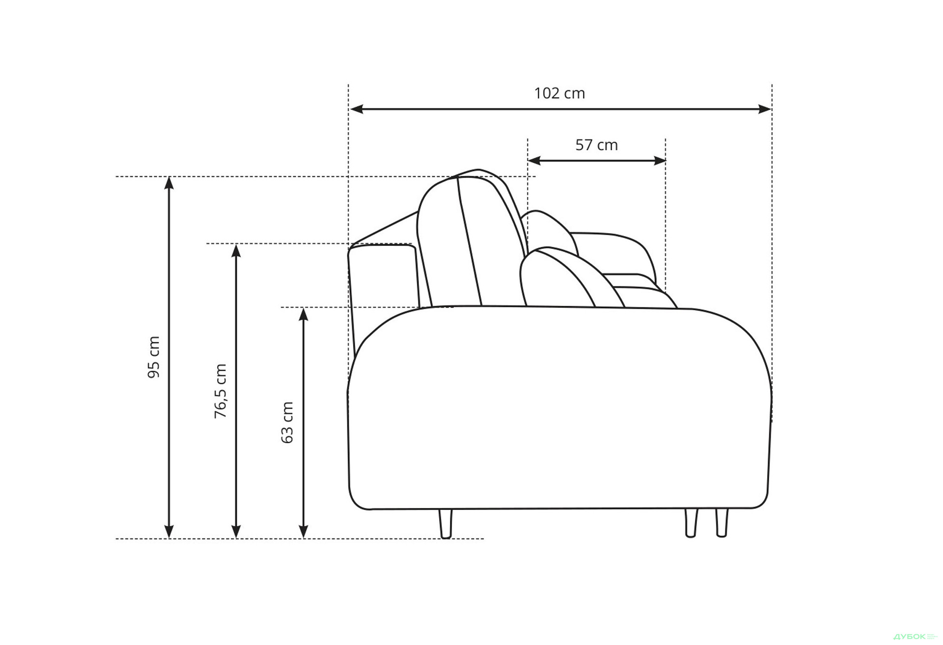 Диван Perfect Home Cloud 230х102 см, Бежевый (Elma 05) - Изображение 9 Изображение 9 - Диван Perfect Home Cloud 230х102 см, Бежевый (Elma 05)